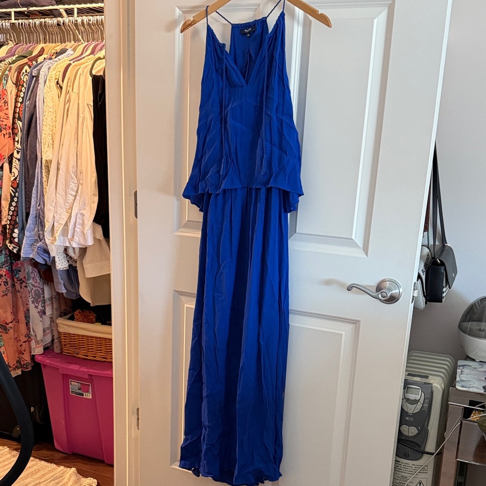Madewell Cobalt Blue Maxi Dress